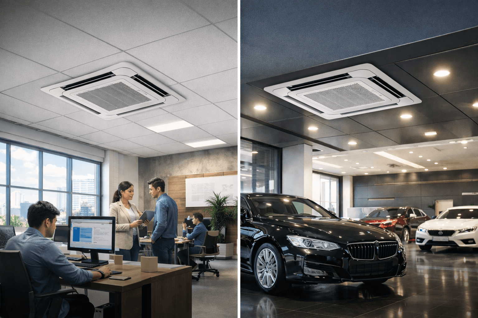 Mitsubishi Cassette Air Conditioner Why It’s the Ideal Choice for Offices and Showrooms blog by Techno Power Aircons