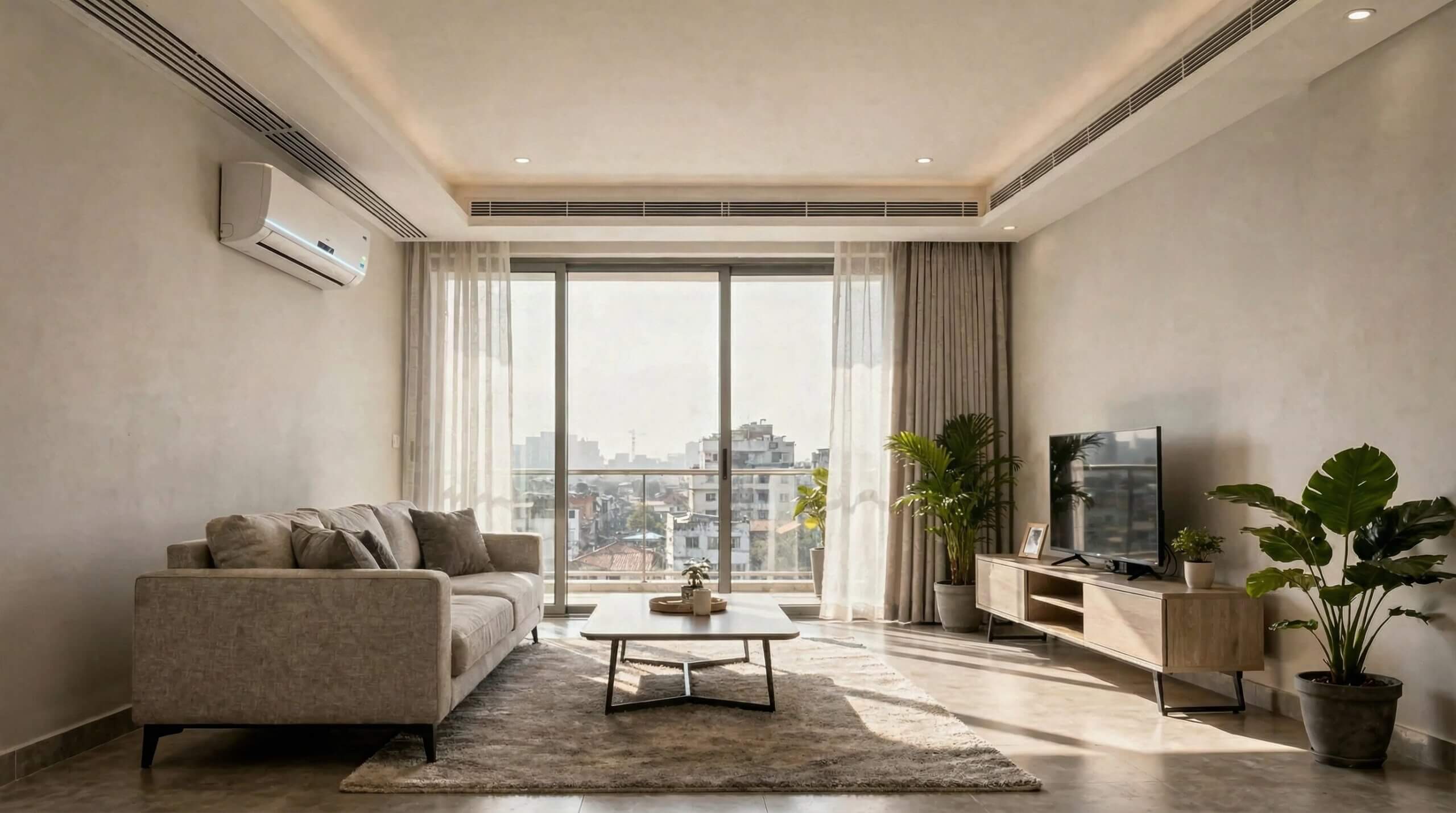 Centralised AC vs Split AC: Key Differences, Performance and Energy Efficiency blog by Techno Power Aircons - Image
